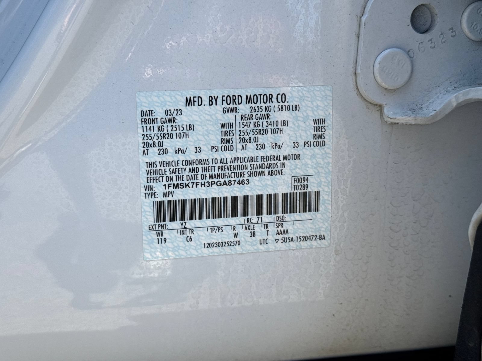 Certified 2023 Ford Explorer Limited RWD image 37