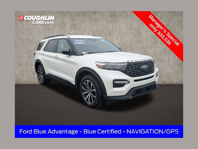 Certified 2024 Ford Explorer ST-Line w/ Class IV Trailer Tow Package