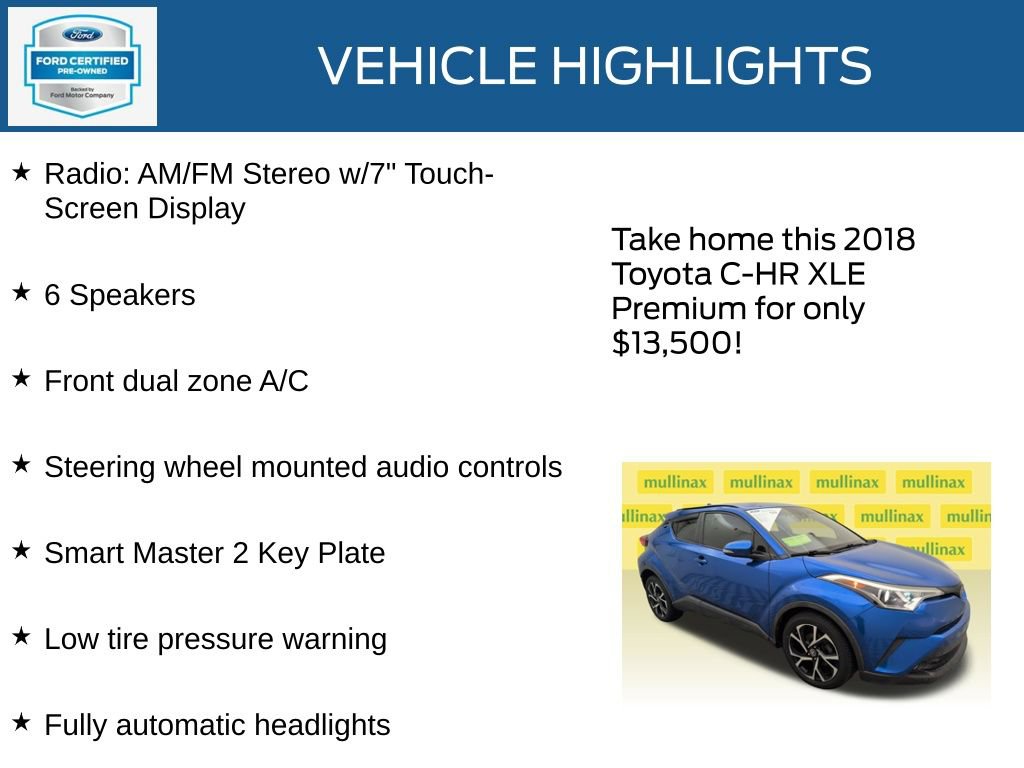 Used 2018 Toyota C-HR XLE FWD image 23