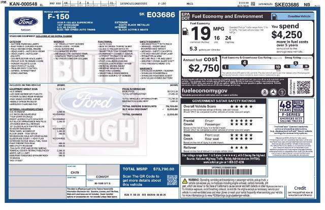 Certified 2025 Ford F150 XLT w/ Equipment Group 303A High AWD/4WD image 7