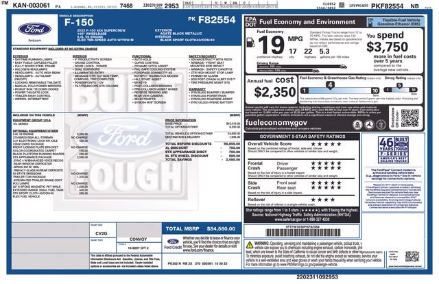 Certified 2023 Ford F150 XL w/ STX Appearance Package AWD/4WD image 3