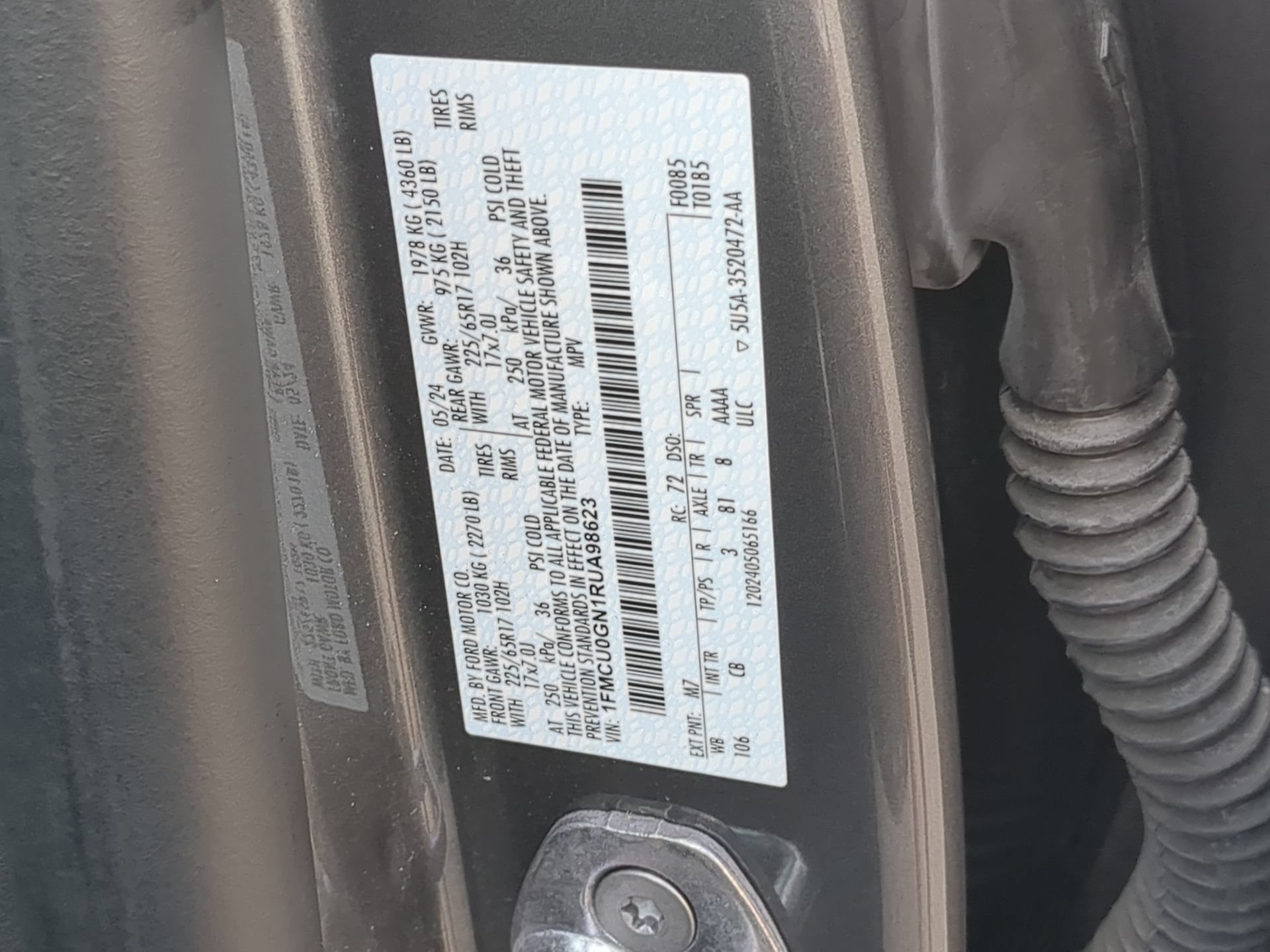 Certified 2024 Ford Escape Active FWD image 71