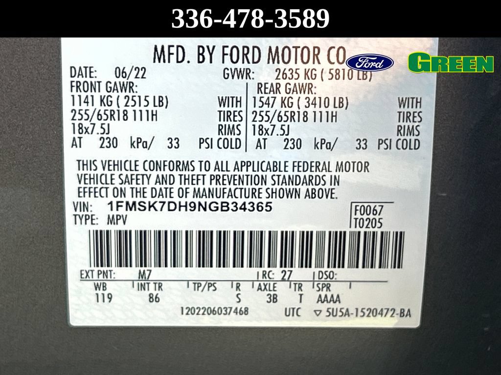 Certified 2022 Ford Explorer XLT RWD image 21