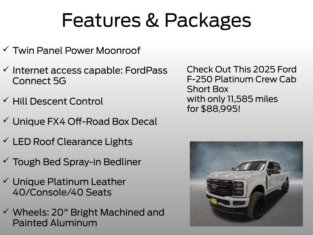 Certified 2025 Ford F250 Platinum AWD/4WD image 8