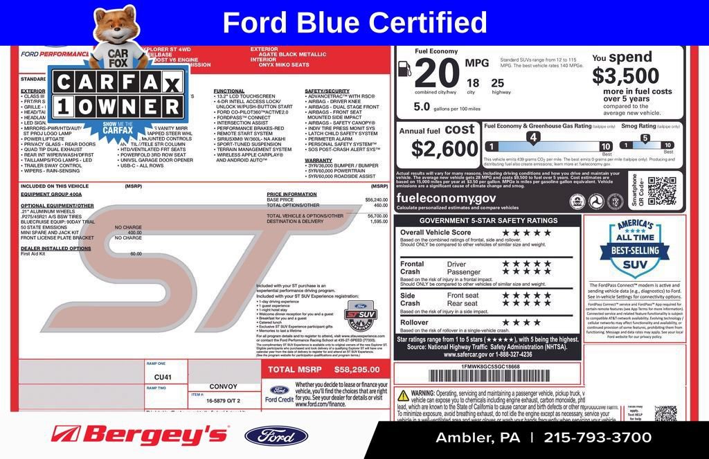 Certified 2025 Ford Explorer ST
