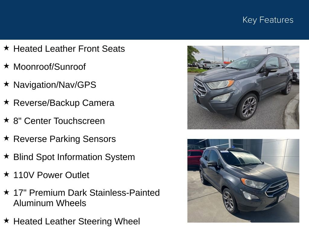 Certified 2019 Ford EcoSport Titanium FWD image 34