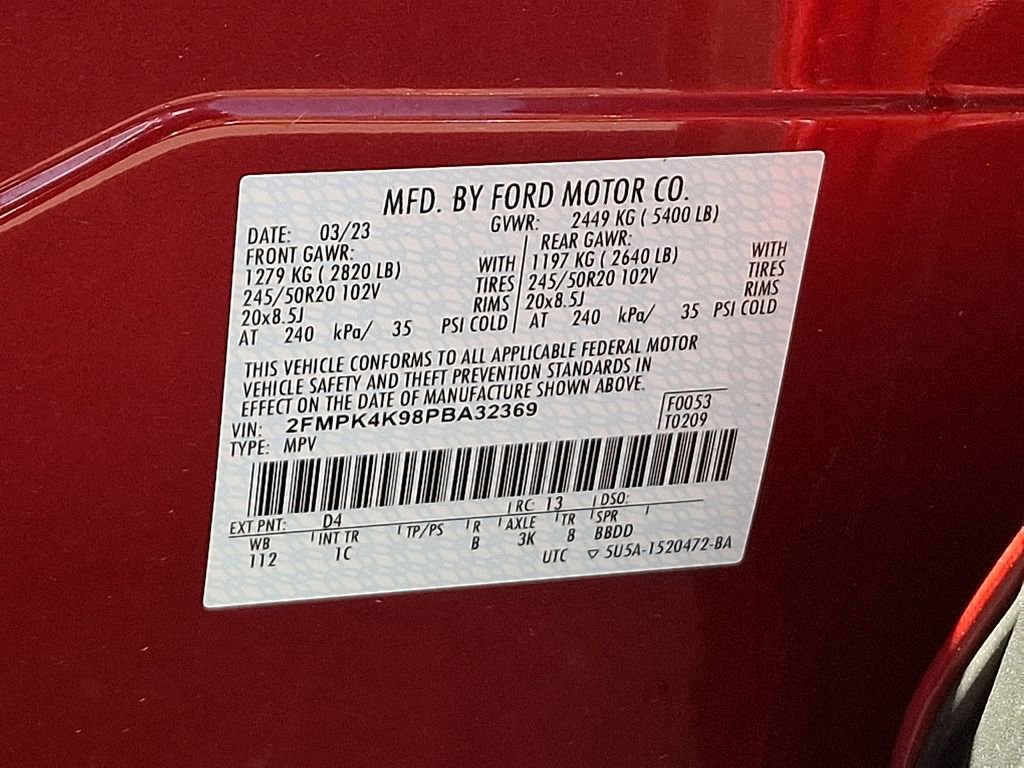 Certified 2023 Ford Edge Titanium w/ Equipment Group 301A AWD/4WD image 28
