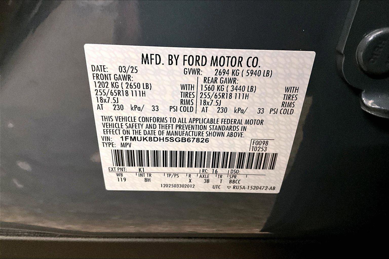 Certified 2025 Ford Explorer Active image 34