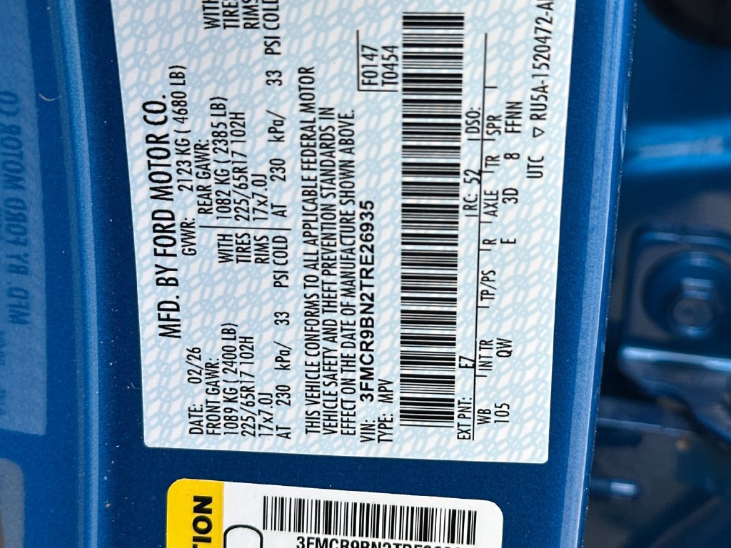 Certified 2026 Ford Bronco Sport Big Bend AWD/4WD image 29