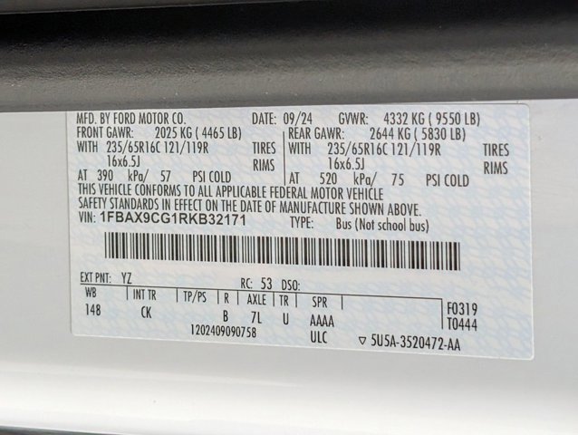 Certified 2024 Ford Transit 350 XLT AWD/4WD image 20