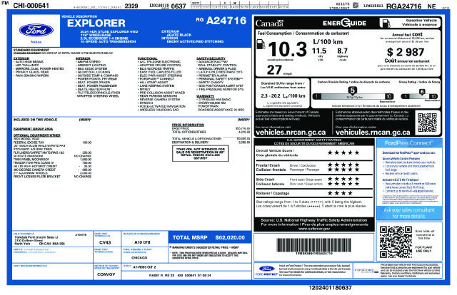 Certified 2024 Ford Explorer ST-Line w/ Class IV Trailer Tow Package AWD/4WD image 39