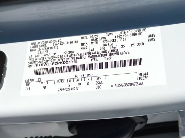 Certified 2024 Ford F150 XLT w/ Equipment Group 302A MID AWD/4WD image 36