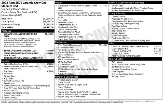 Used 2022 RAM 2500 Laramie image 36