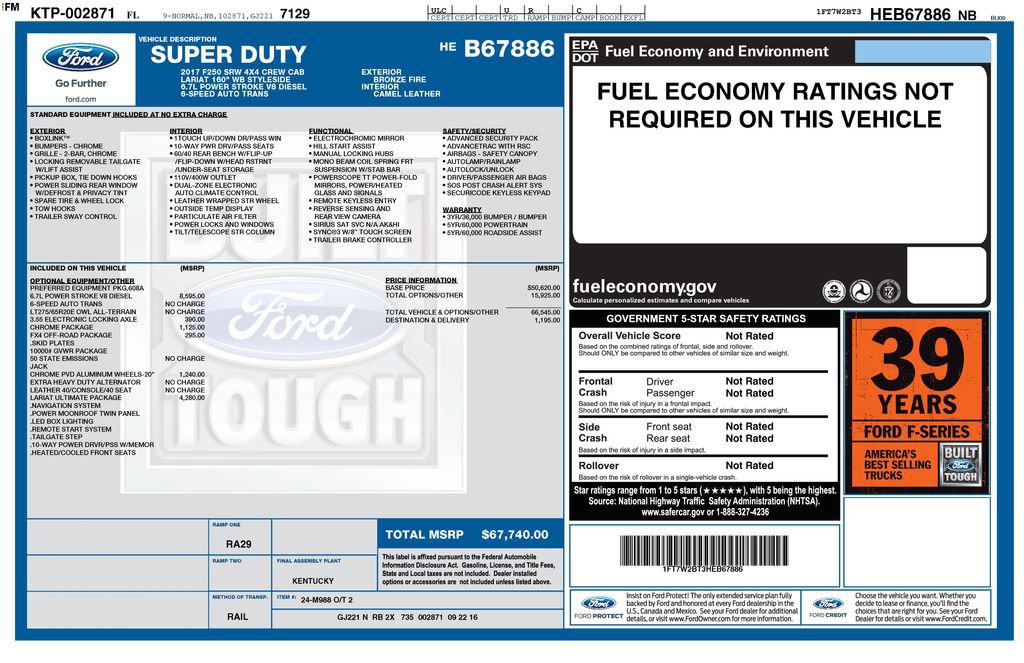 Certified 2017 Ford F250 Lariat w/ Lariat Ultimate Package image 12