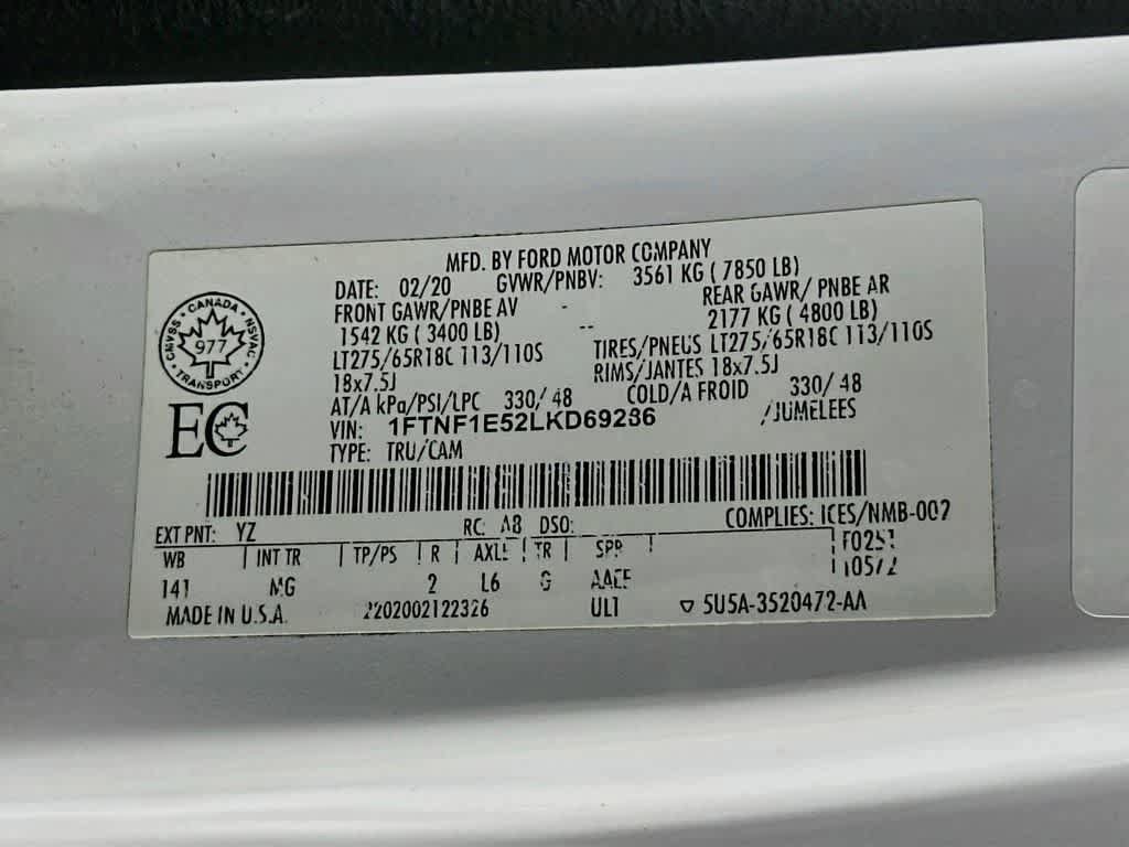Certified 2020 Ford F150 XLT w/ Heavy-Duty Payload Package AWD/4WD image 21