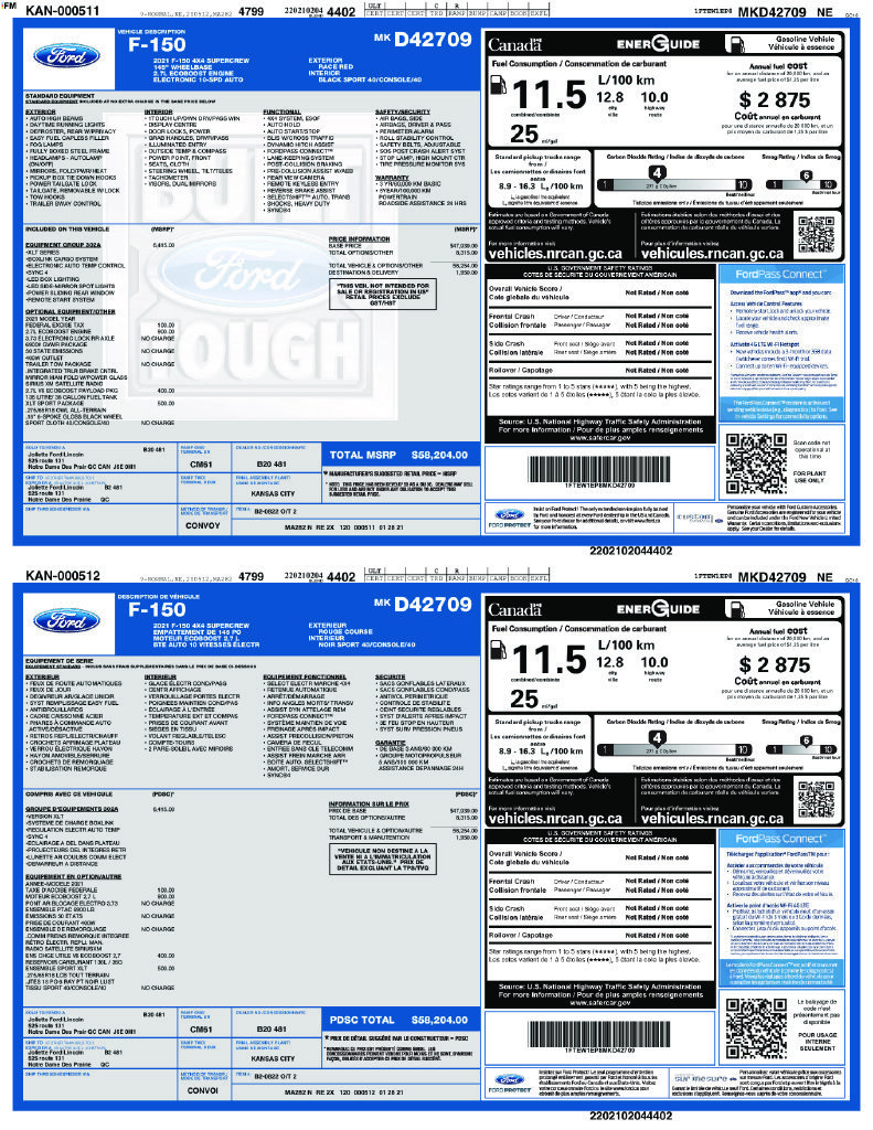 Certified 2021 Ford F150 XLT w/ Equipment Group 302A High AWD/4WD image 13