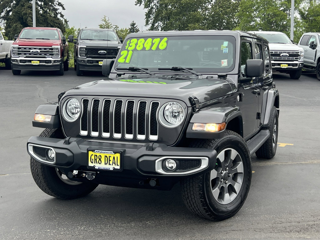 Used 2021 Jeep Wrangler Unlimited Sahara w/ Uconnect 4C Nav & Sound Group