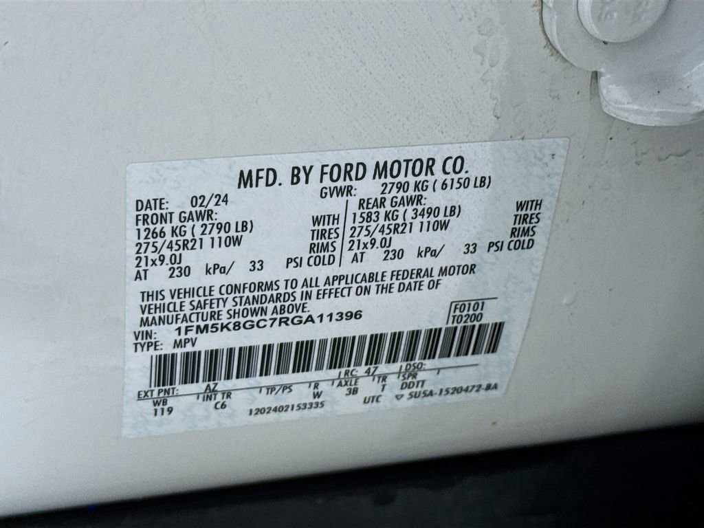 Certified 2024 Ford Explorer ST w/ Equipment Group 401A image 35