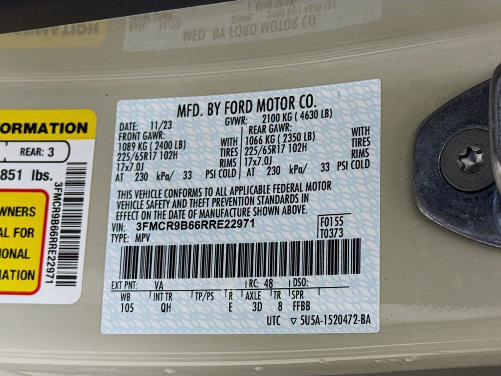 Certified 2024 Ford Bronco Sport Big Bend w/ Convenience Package image 31