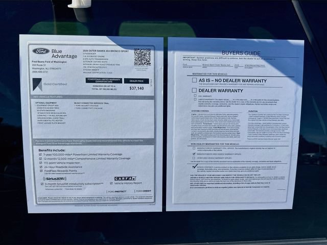 Certified 2026 Ford Bronco Sport Outer Banks AWD/4WD image 40