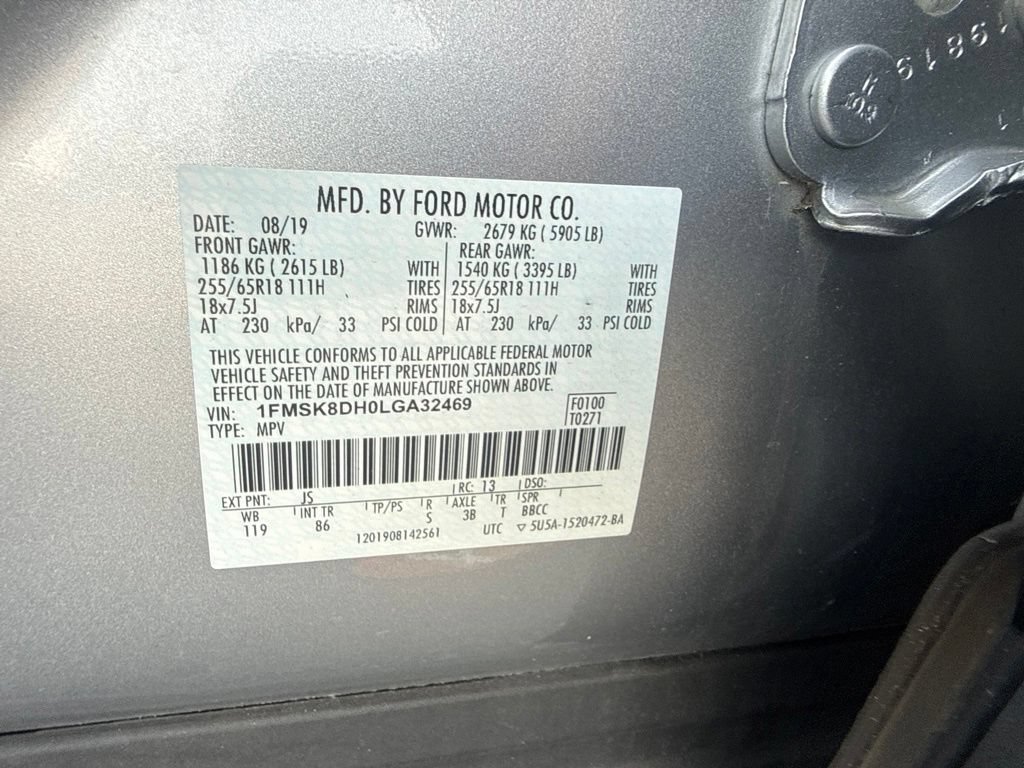 Certified 2020 Ford Explorer XLT AWD/4WD image 12
