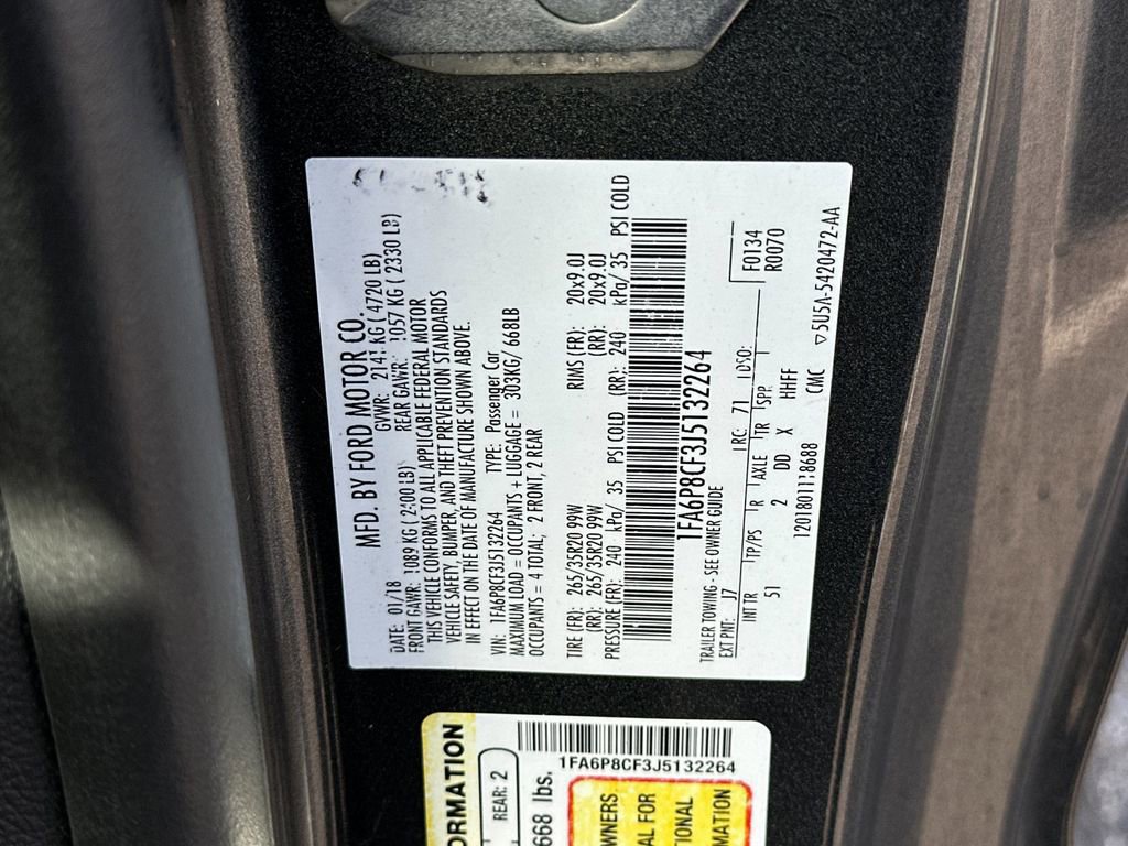 Certified 2018 Ford Mustang GT Premium w/ Equipment Group 401A image 27