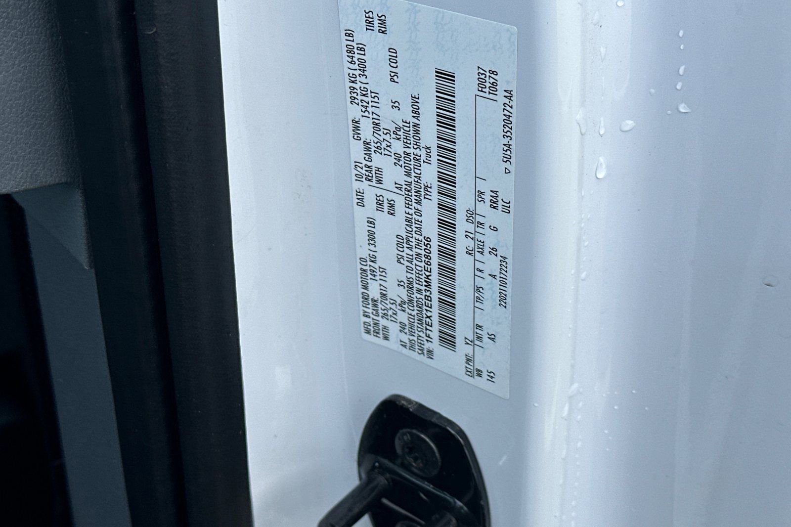 Certified 2021 Ford F150 XL w/ Equipment Group 101A High image 30