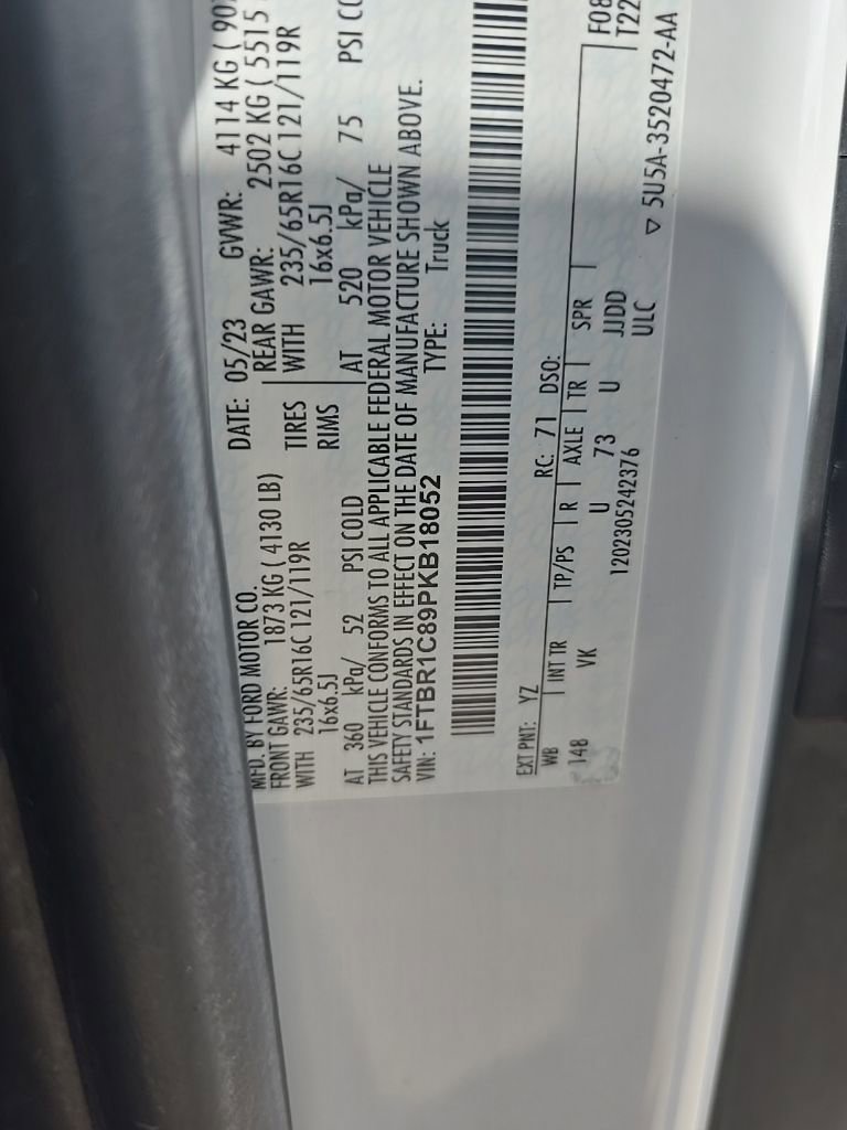 Certified 2023 Ford Transit 250 Medium Roof w/ Load Area Protection Package RWD image 33