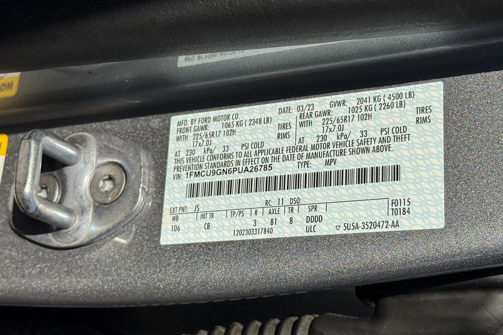 Certified 2023 Ford Escape Active AWD/4WD image 22