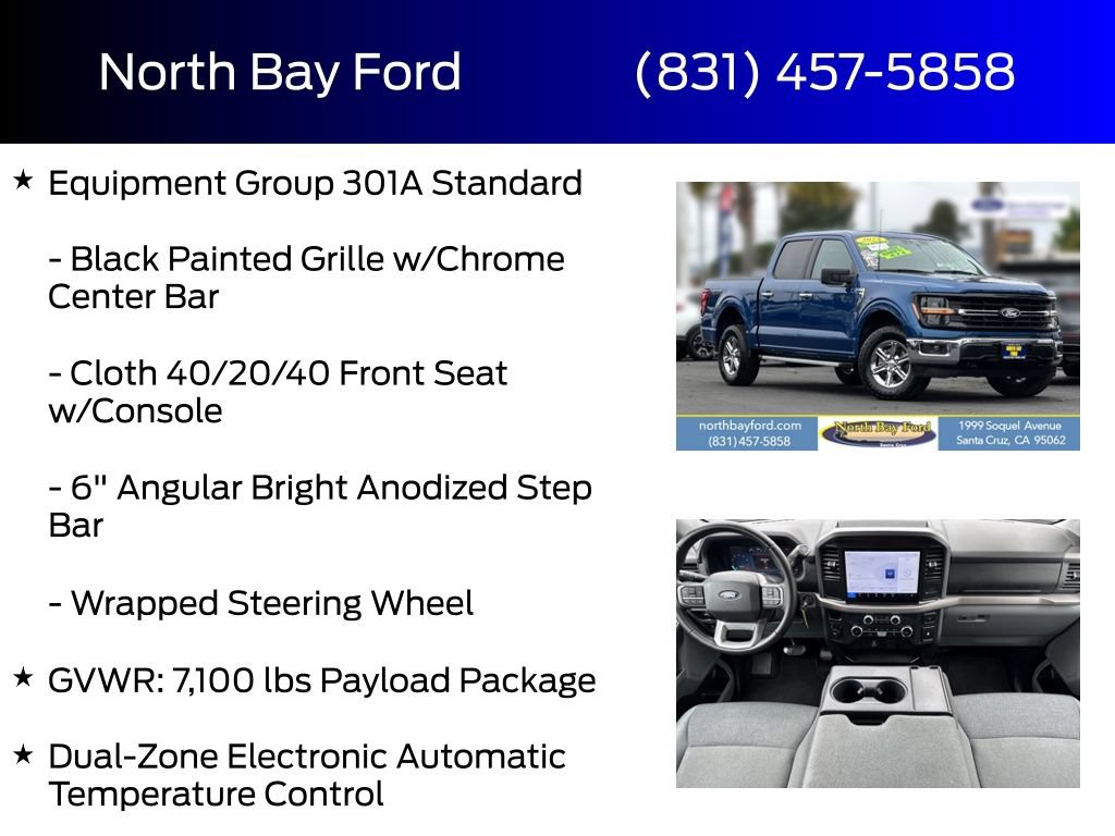 Certified 2025 Ford F150 XLT w/ Equipment Group 301A Standard AWD/4WD image 8