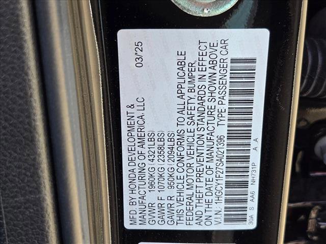 Used 2025 Honda Accord LX image 15