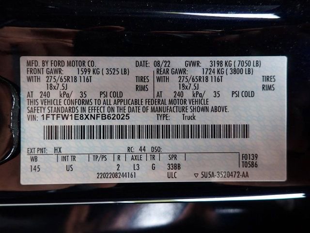 Certified 2022 Ford F150 XLT w/ Equipment Group 302A High AWD/4WD image 14