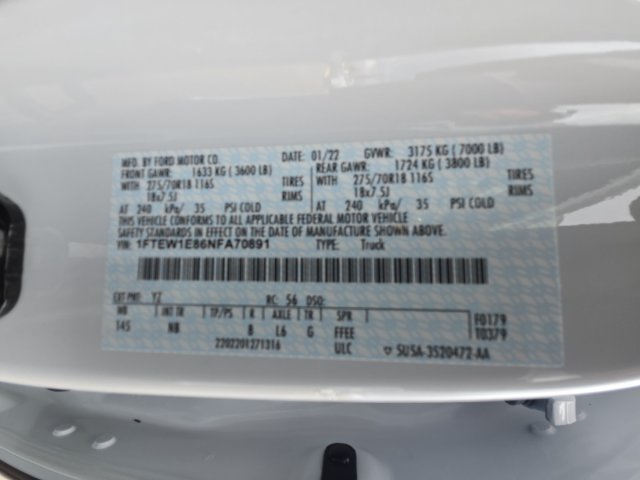Certified 2022 Ford F150 Tremor w/ Equipment Group 402A High AWD/4WD image 25