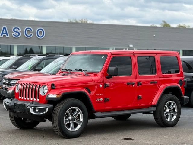 Used 2021 Jeep Wrangler Unlimited Sahara w/ Uconnect 4C Nav & Sound Group AWD/4WD image 36