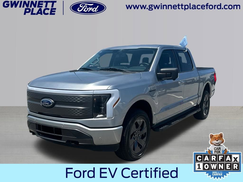 Certified 2023 Ford F150 Lightning XLT w/ Equipment Group 312A High image 1