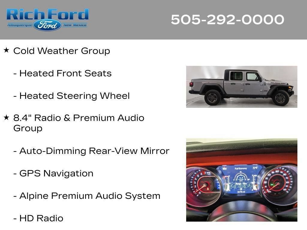 Used 2021 Jeep Gladiator Rubicon AWD/4WD image 41