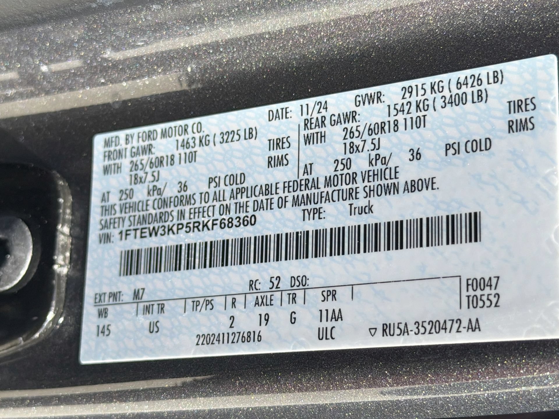 Certified 2024 Ford F150 XLT w/ Mobile Office Package RWD image 36