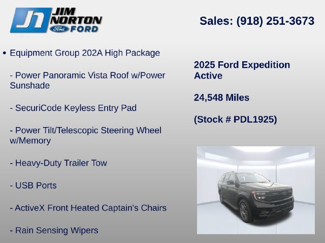 Certified 2025 Ford Expedition Active AWD/4WD image 15