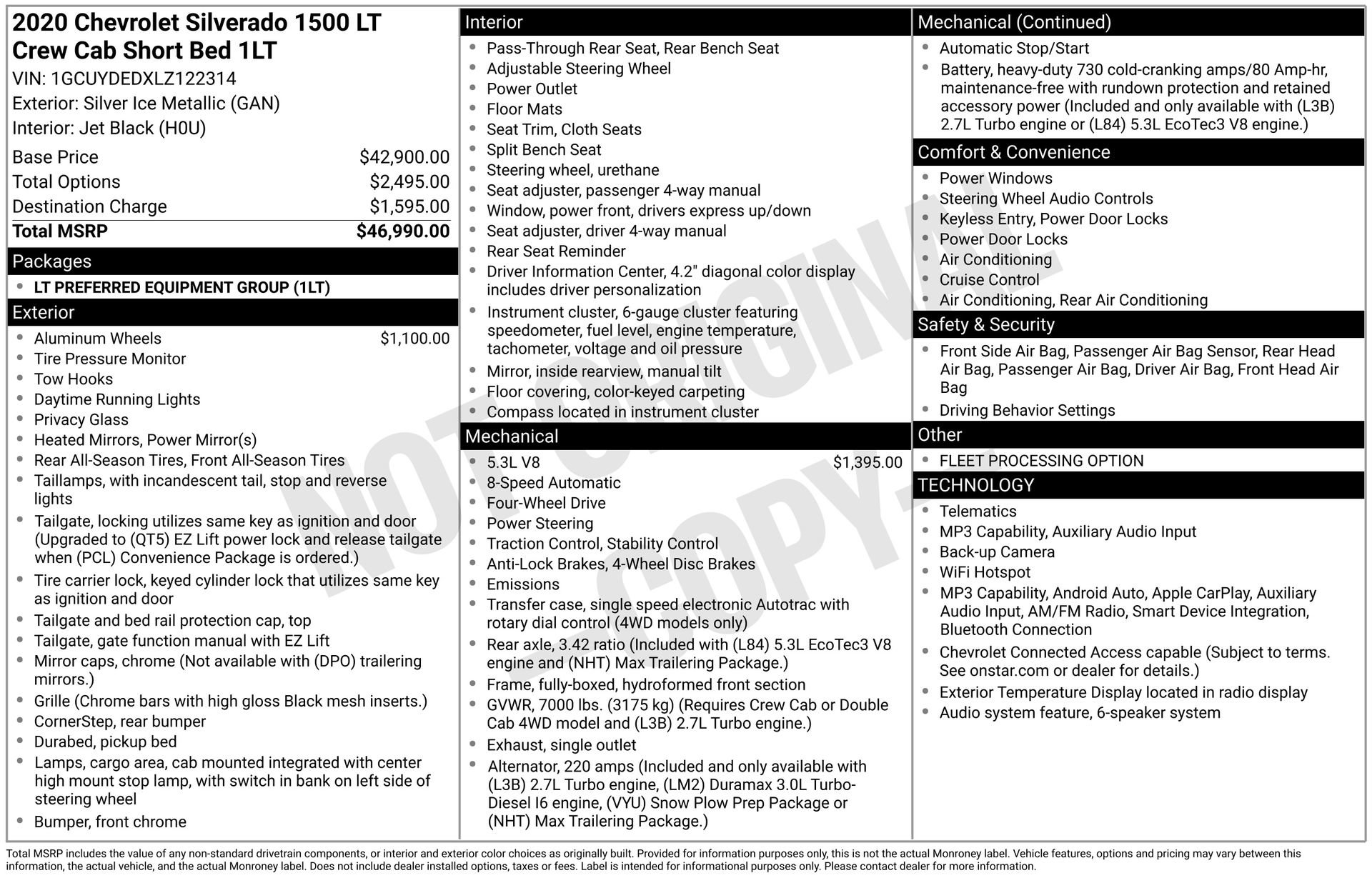 Used 2020 Chevrolet Silverado 1500 LT AWD/4WD image 31