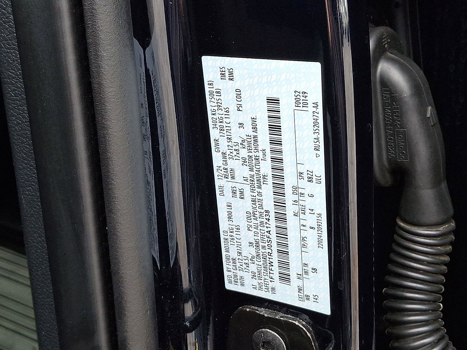 Certified 2025 Ford F150 Raptor w/ Equipment Group 803A Raptor R AWD/4WD image 31