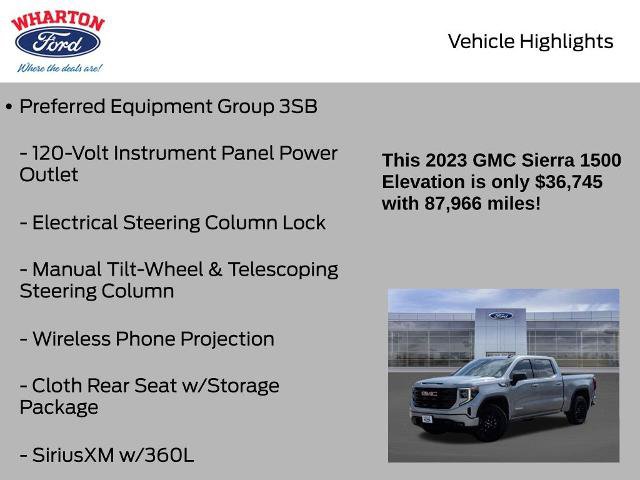 Used 2023 GMC Sierra 1500 Elevation w/ X31 Off-Road Package AWD/4WD image 16