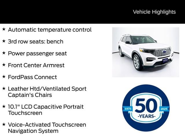 Certified 2020 Ford Explorer Platinum w/ Premium Technology Package image 17