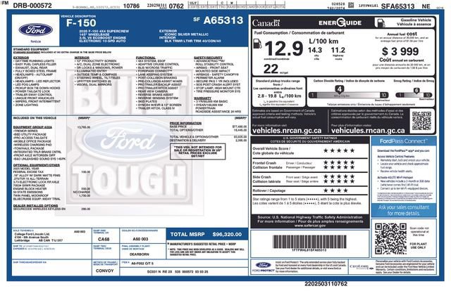Certified 2025 Ford F150 Tremor w/ Equipment Group 402A High image 37