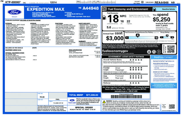 Certified 2024 Ford Expedition Max Limited AWD/4WD image 5