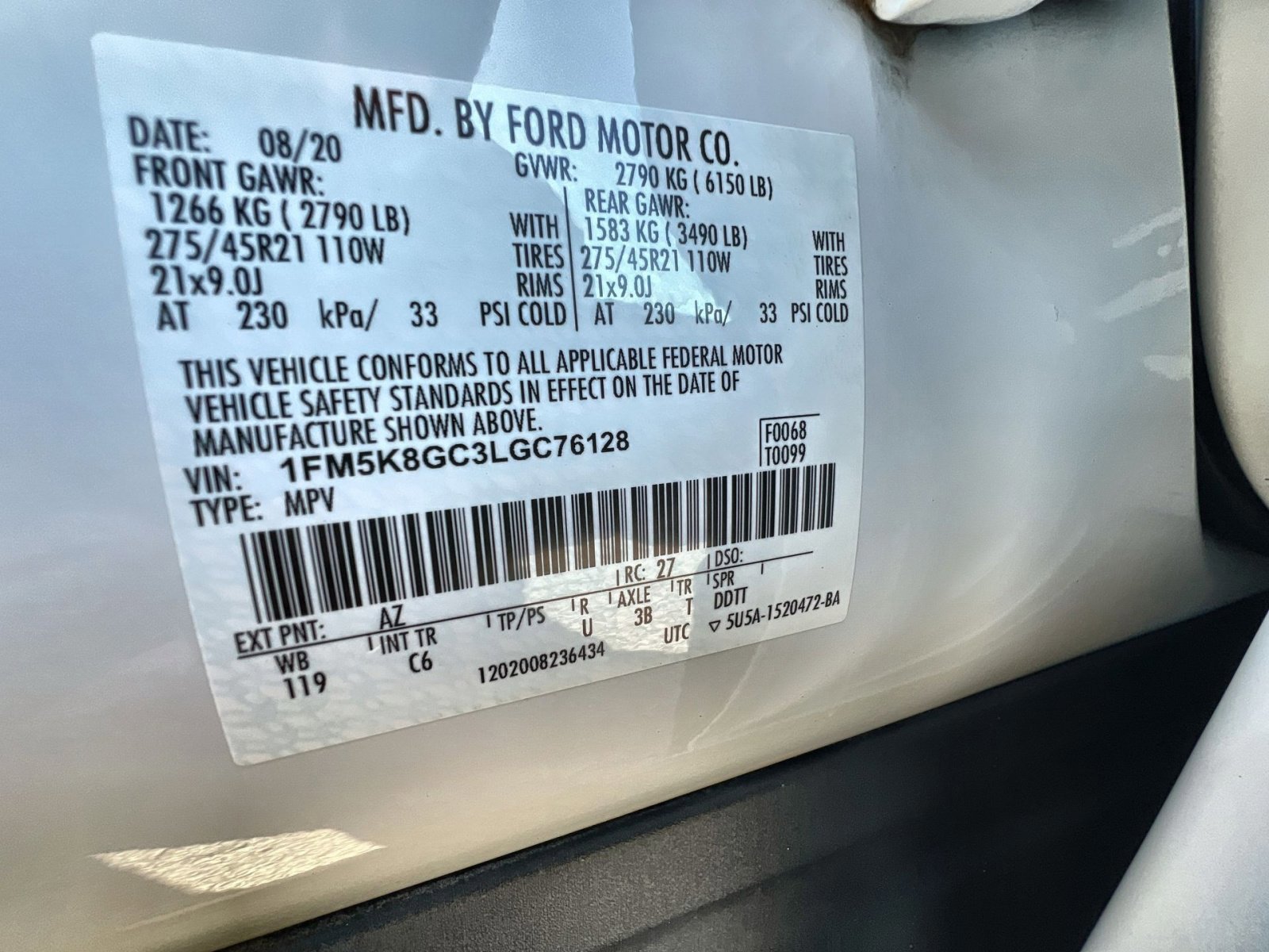 Certified 2020 Ford Explorer ST w/ ST Street Pack image 30