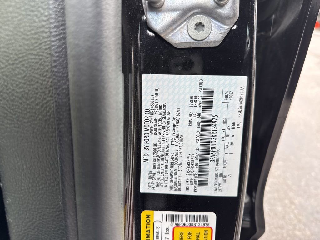 Certified 2019 Ford Fusion SE w/ Equipment Group 151A image 15