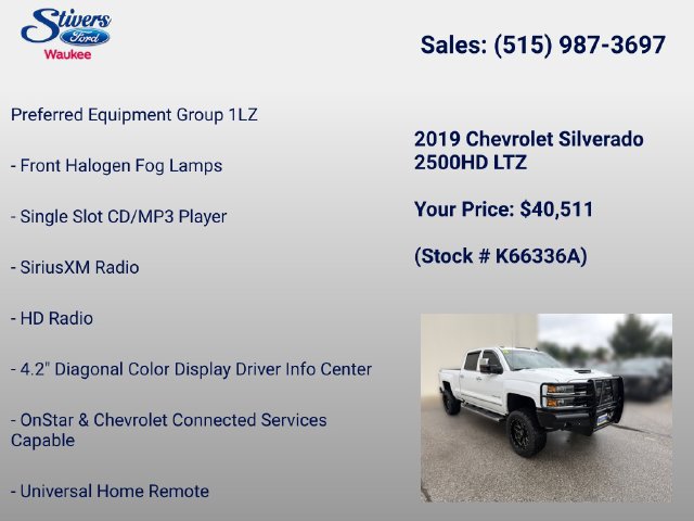 Used 2019 Chevrolet Silverado 2500 LTZ w/ Duramax Plus Package AWD/4WD image 28
