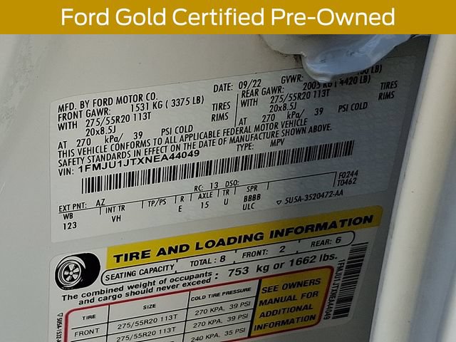 Certified 2022 Ford Expedition XLT AWD/4WD image 33