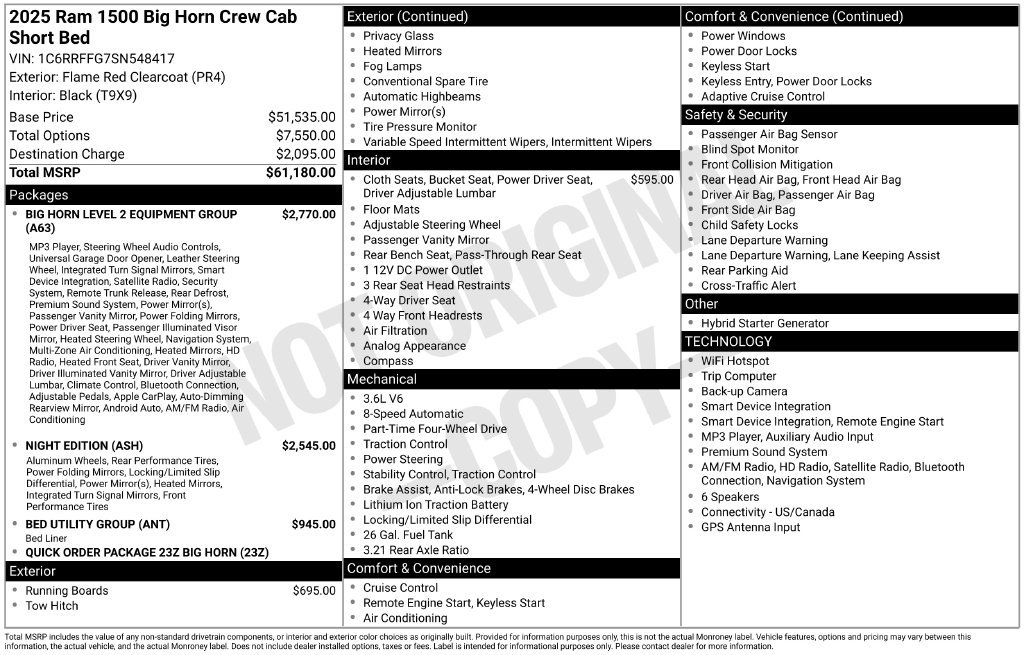 Used 2025 RAM 1500 Big Horn AWD/4WD image 37