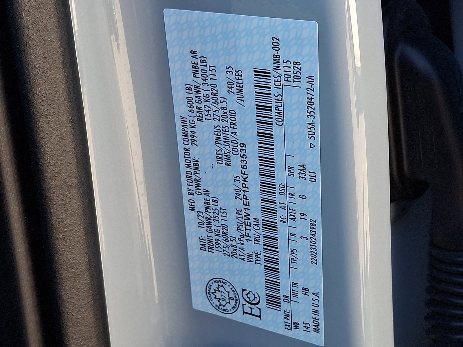 Certified 2023 Ford F150 Lariat w/ Equipment Group 502A High image 31